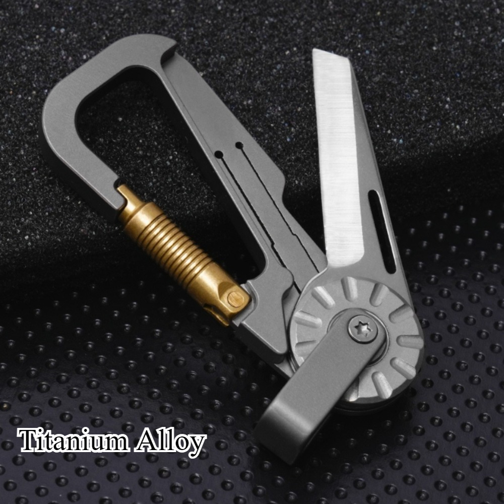 Edc Car Carry - Neuer Mini-Schlüsselanhänger aus Titanlegierung, Auto-Anhänger, kleines