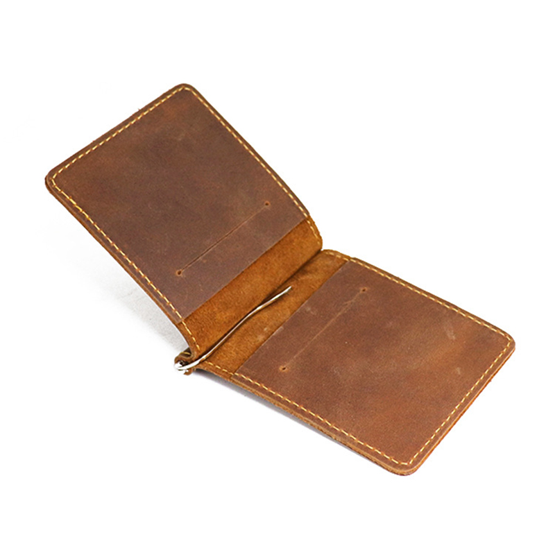 Money Clip Magnetic - Handarbeit Aus Echtem Leder Geld-Clip Brieftasche