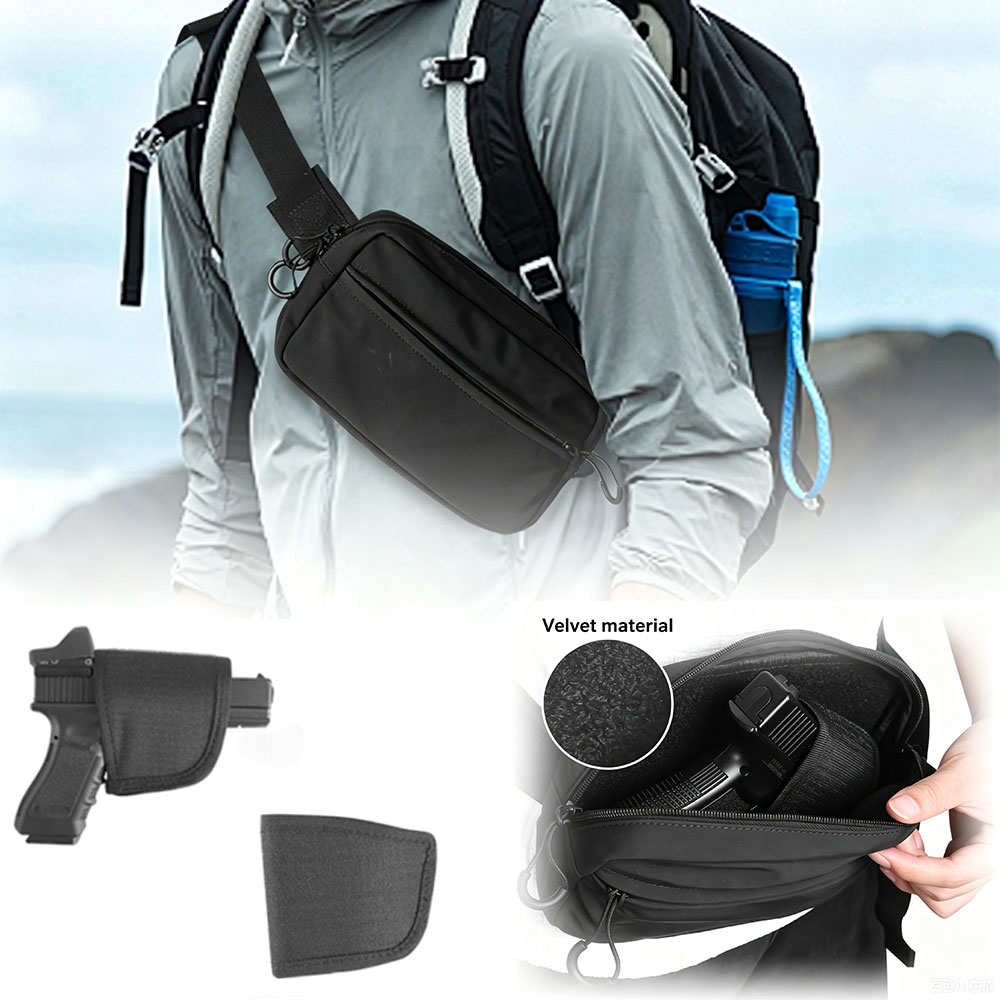 Edc Carry Holster - Verdeckte Hüfttasche, taktische Bauchtasche mit Holster,