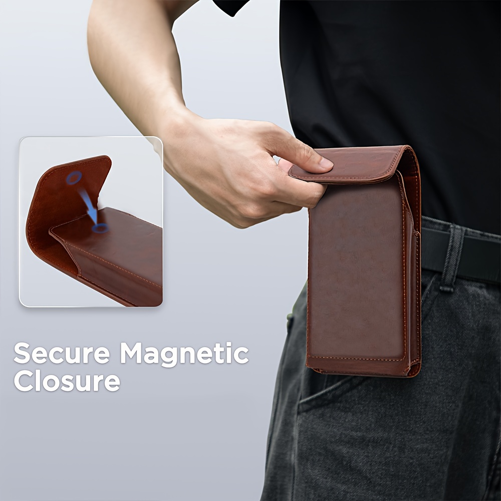 Edc Carry Belt Leather - Premium-Handyhülle aus Kunstleder für Herren mit