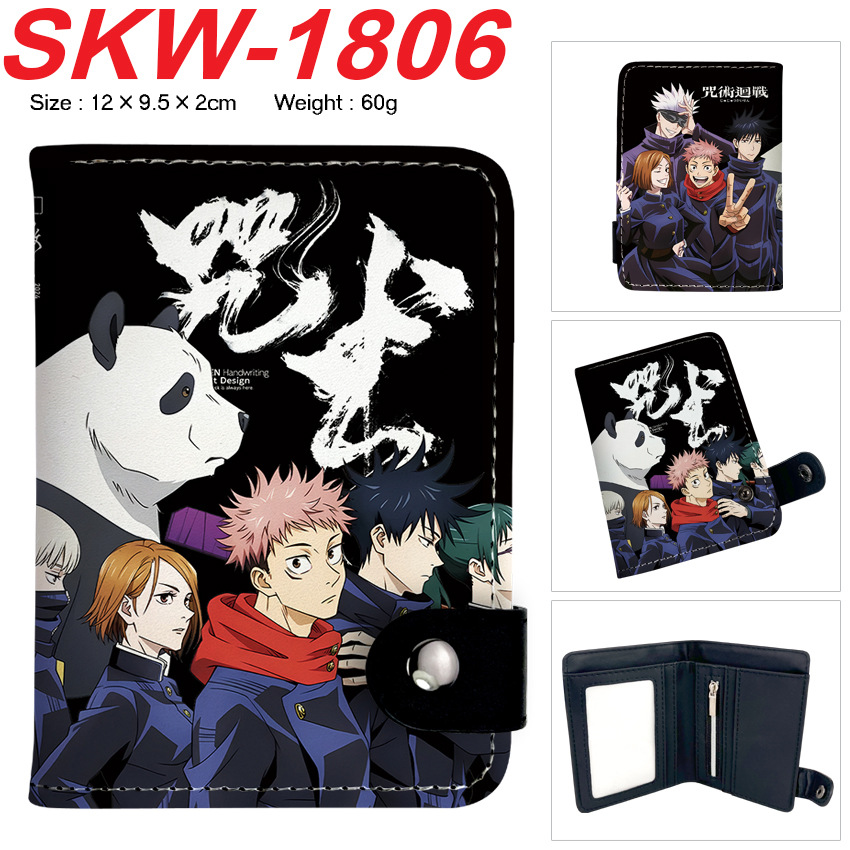 Money Clip Magnetic - Anime-Geldbörse Cosplay Jujutsu Kaisen PU-Leder Herren