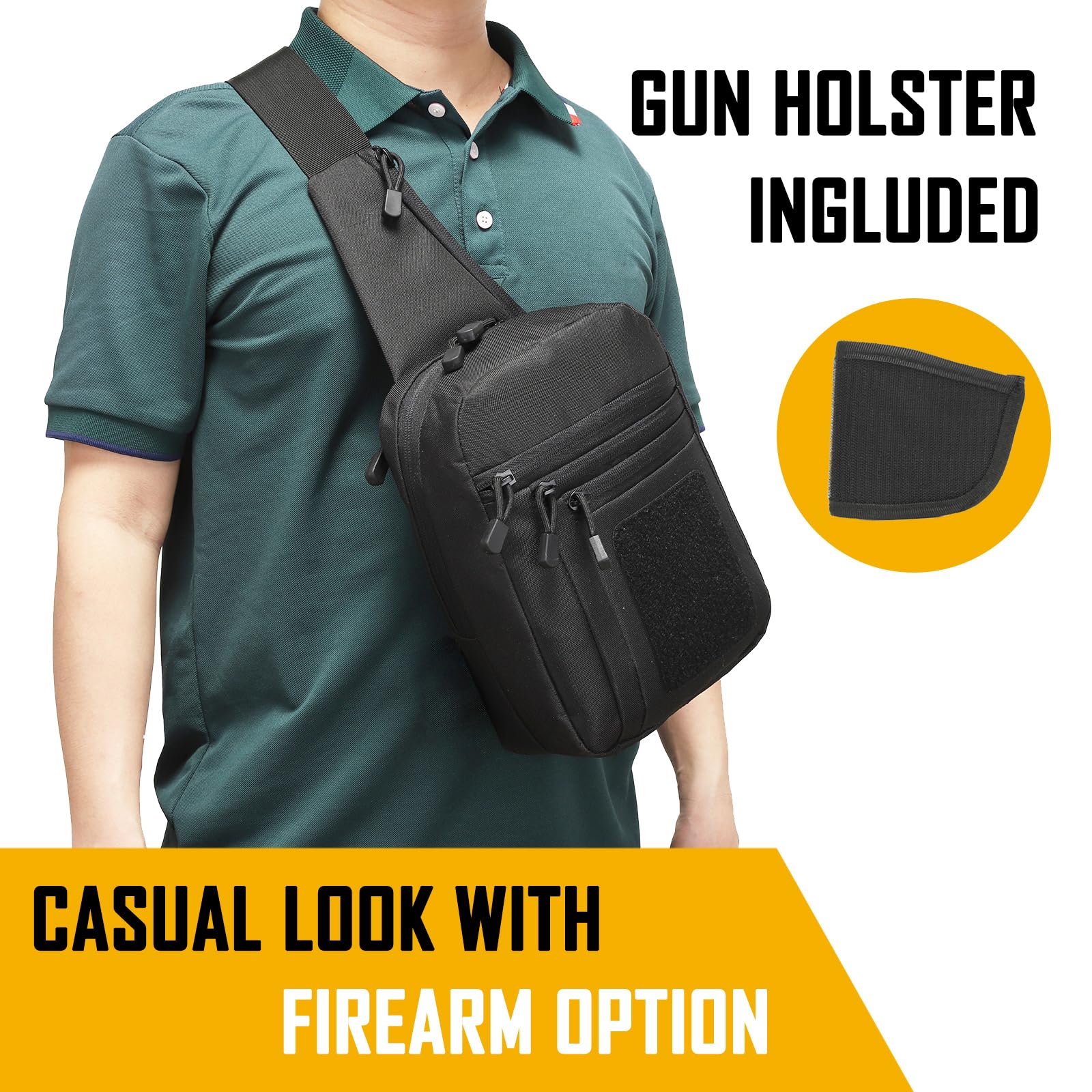 Edc Carry Holster - Verdeckte Tragetasche für Herren, Ccw-Tragetasche, EDC-Tragetasche,