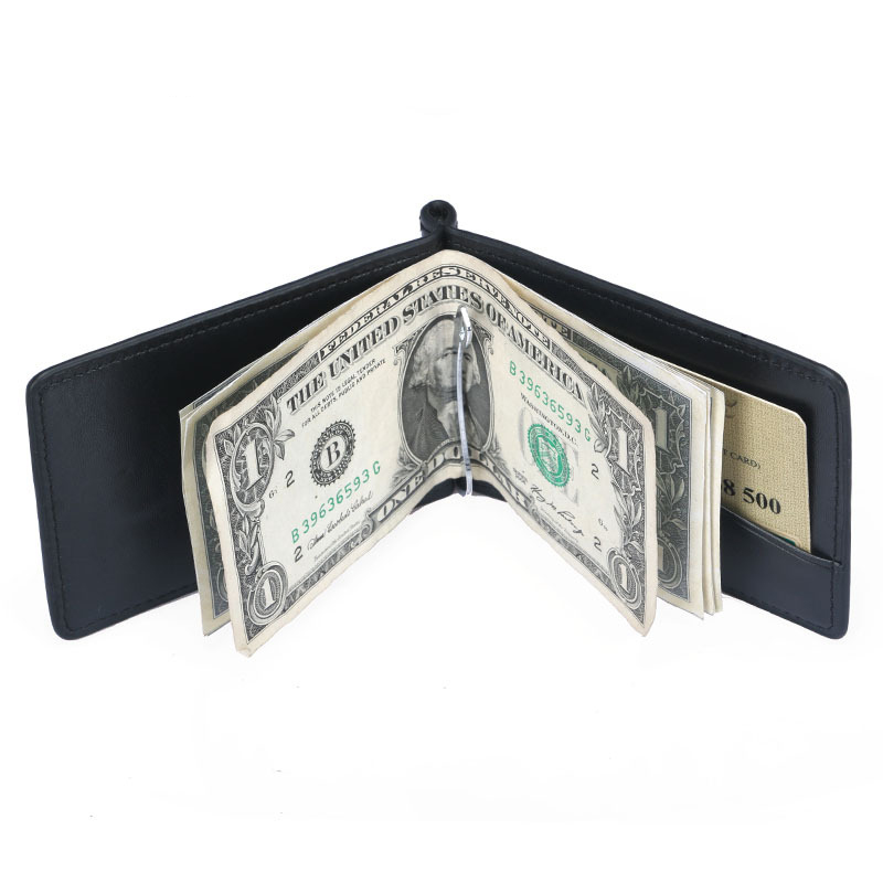 Money Clip Magnetic - Neue Mini männer Leder Geld-Clip Brieftasche