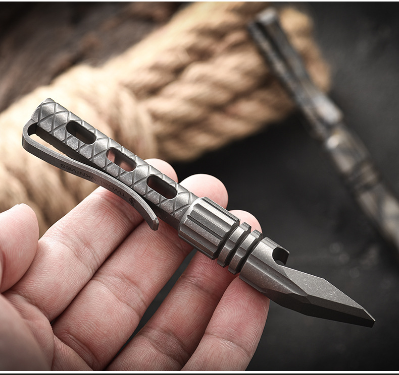 Tragbarer Outdoor-Selbstvertei – Titanium Pry Bar Bewertung und Preis